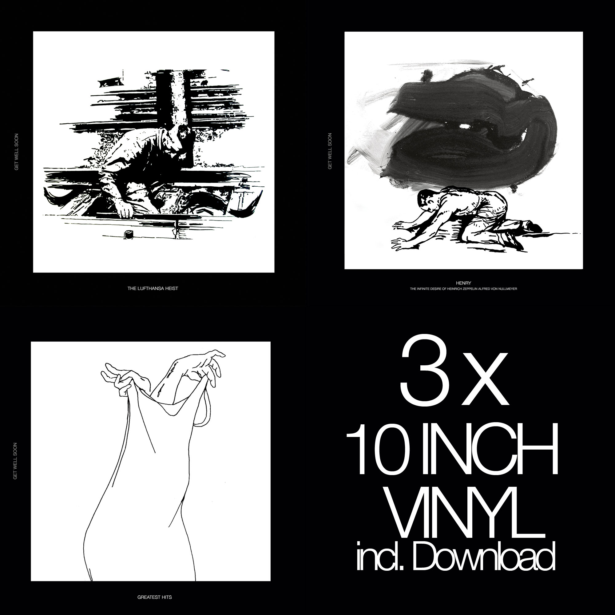 Produktbild für THE LUFTHANSA HEIST - HENRY - GREATEST HITS  (3 EPs) 10" VINYL