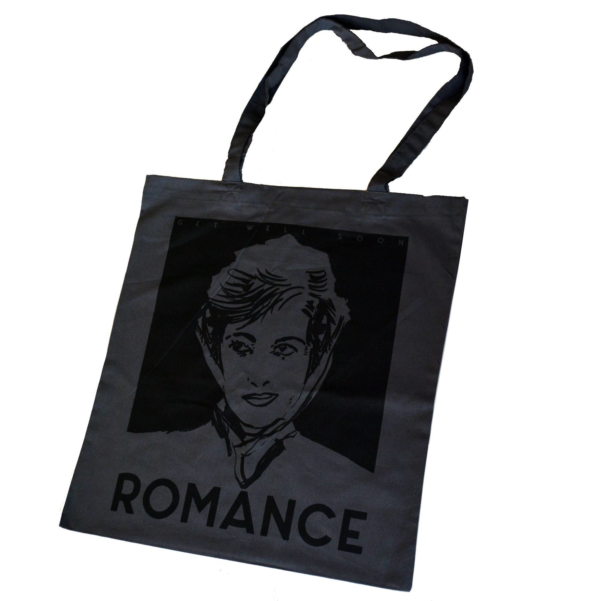 Produktbild für Jutebeutel "Romance" Grau