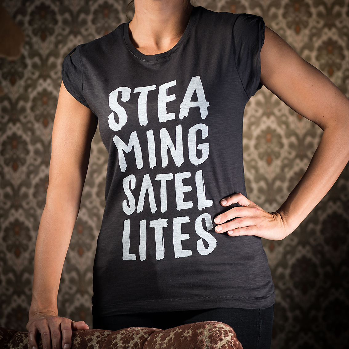 Produktbild für "Steaming Satellites" Shirt (Damen)