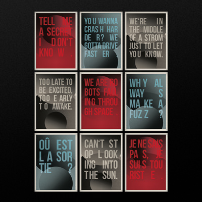 Produktbild für Postkarten CATASTROPHE LYRICS Set(9)