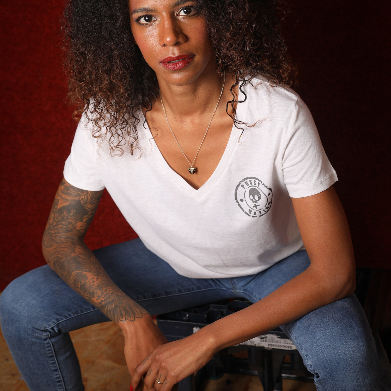 Hauptbild von Carolin Kebekus - T-Shirt V-neck, grau