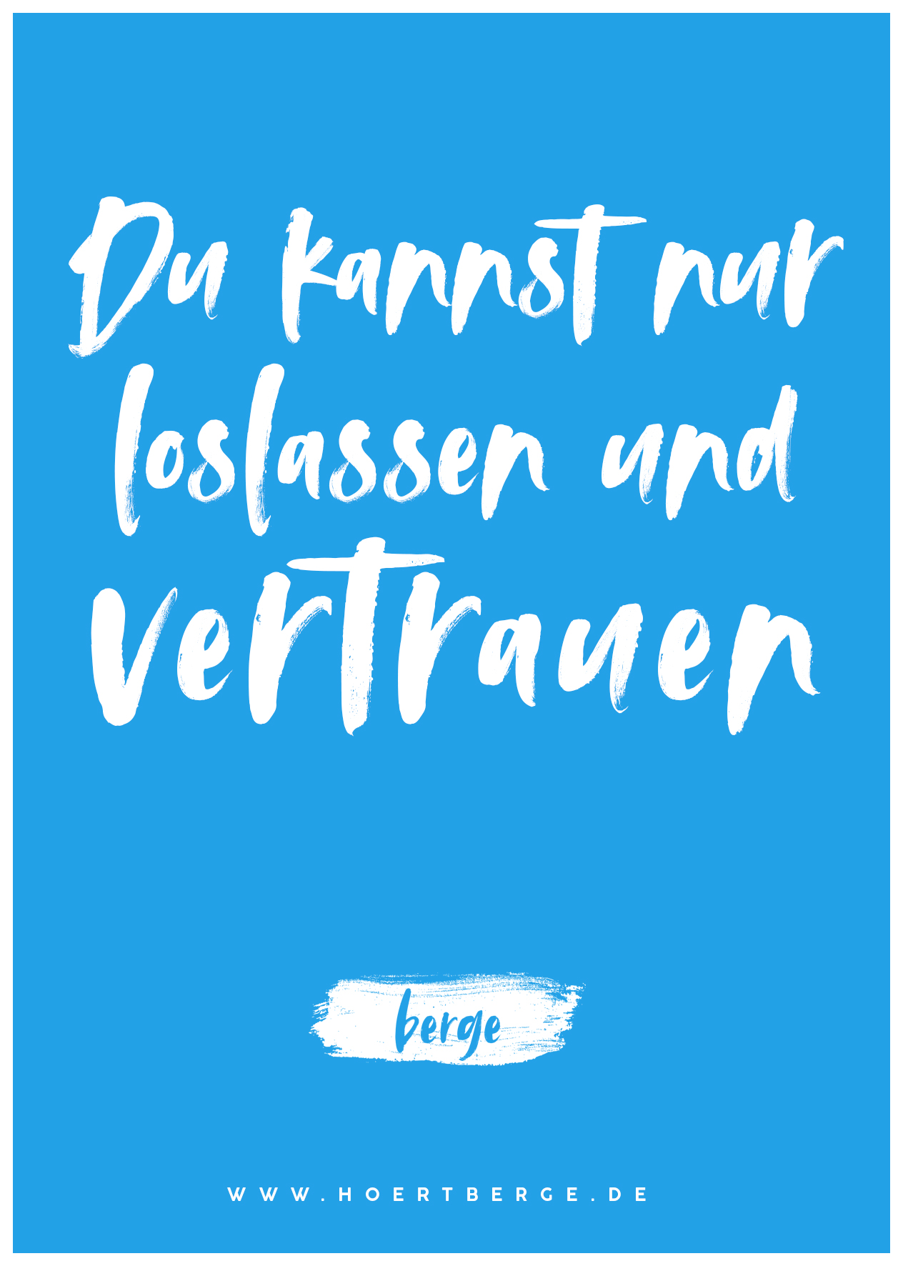 Hauptbild von Postkarte „Du kannst nur loslassen und vertrauen“