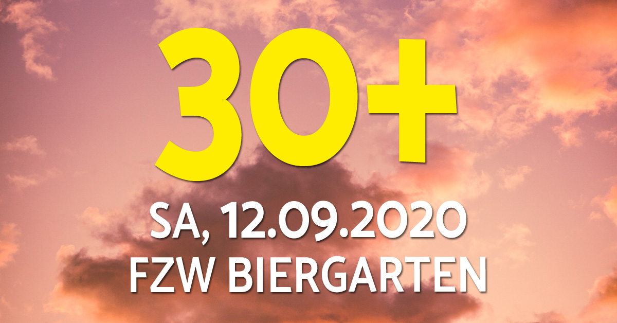 Veranstaltungsbild für 30+ BIERGARTEN SPECIAL
