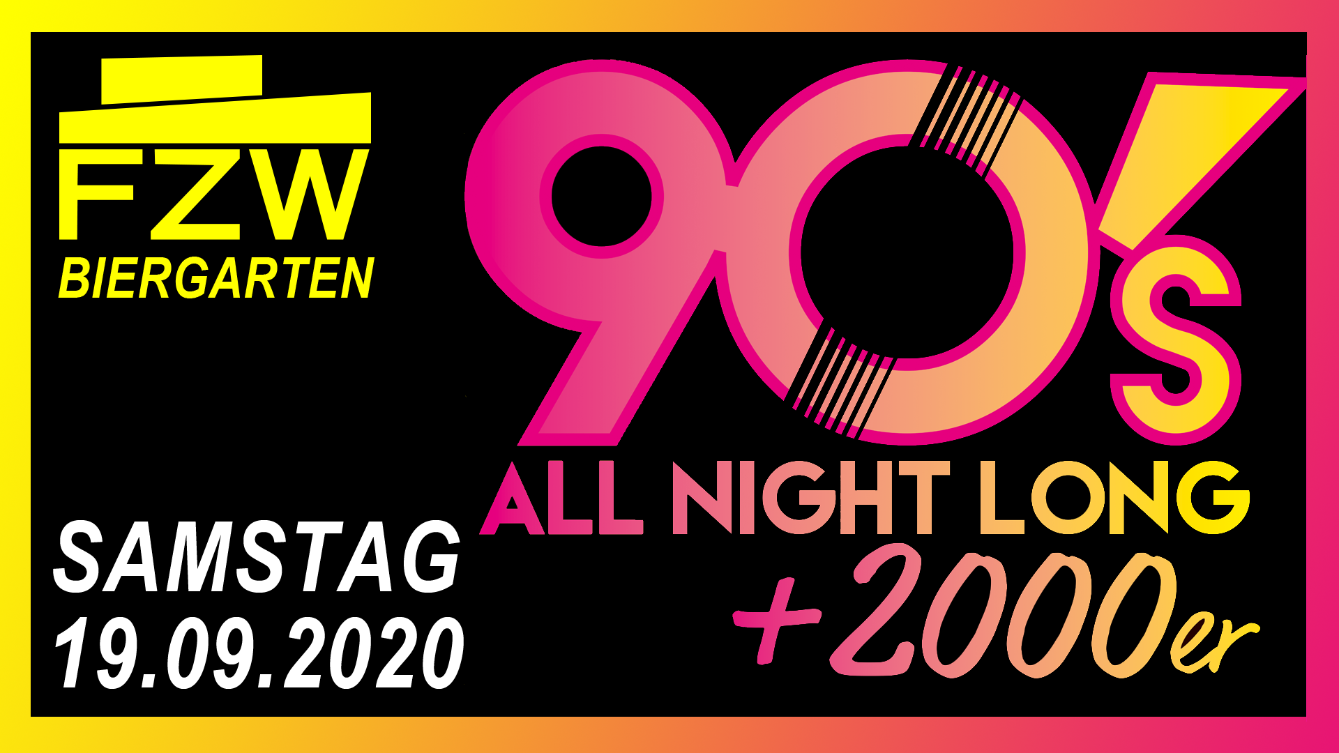 Veranstaltungsbild für 90'S & 2000ER IM BIERGARTEN