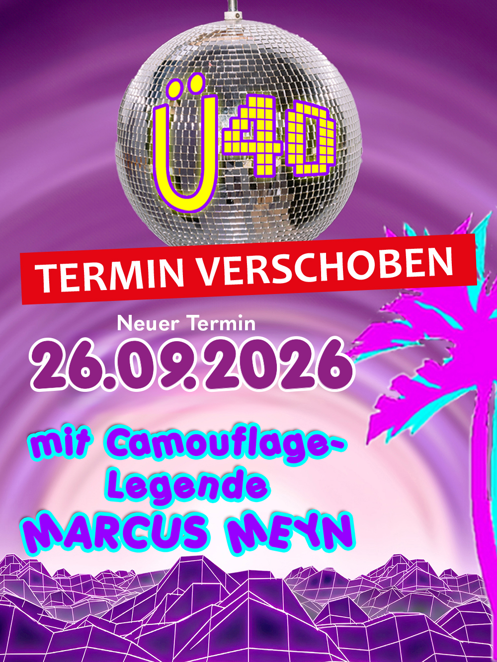 Veranstaltungsbild für Ü40 Party  