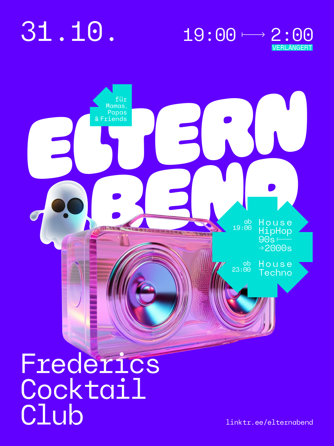 Veranstaltungsbild für ELTERNABEND Special - SA. 31.10.26 ab 19 Uhr
