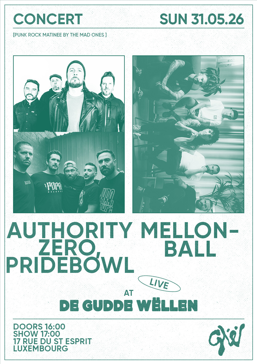 Veranstaltungsbild für AUTHORITY ZERO  (US) & MELONBALL (D) & PRIDEBOWL (SE/US)