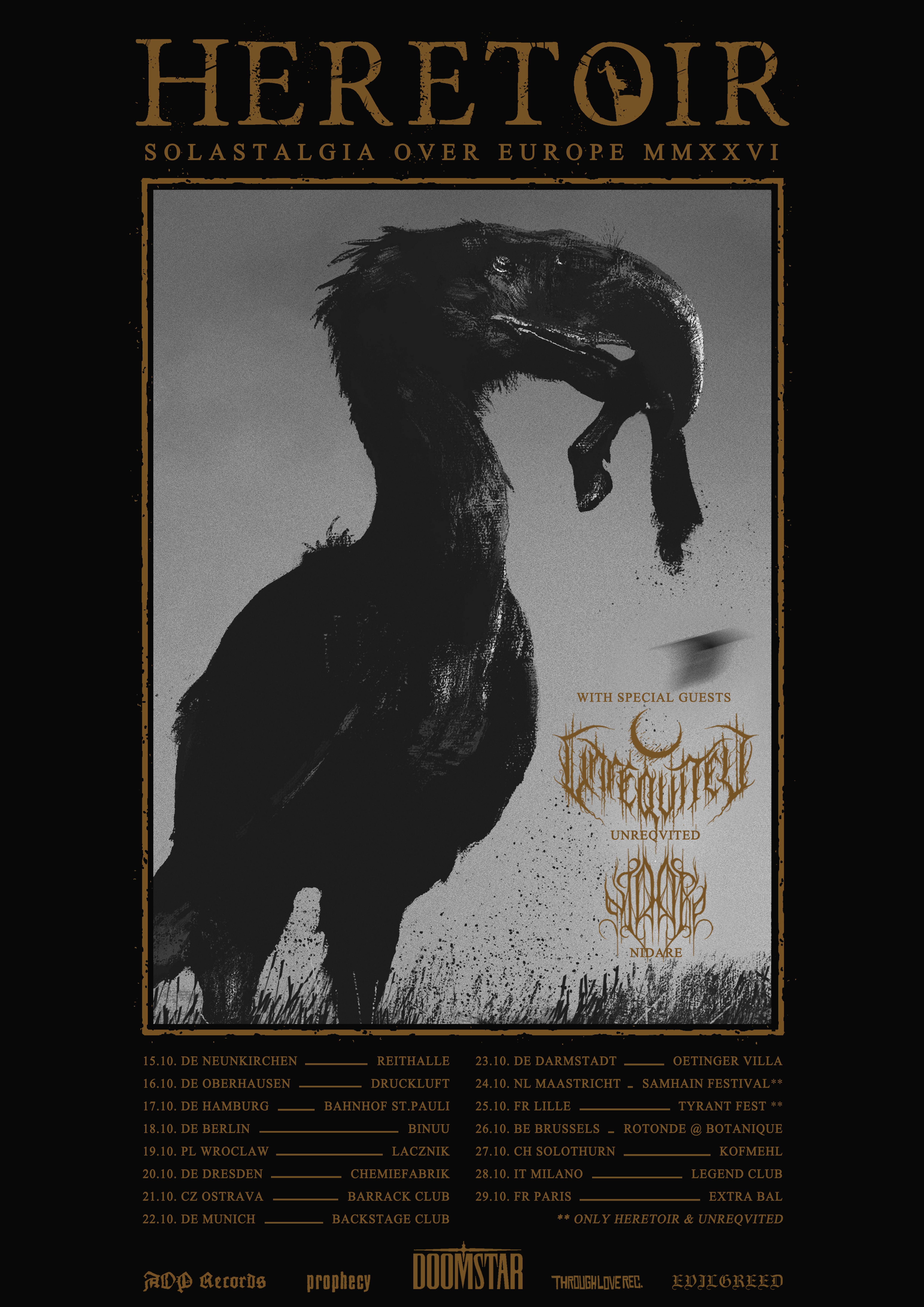 Veranstaltungsbild für Heretoir // Unreqvited // Nidare