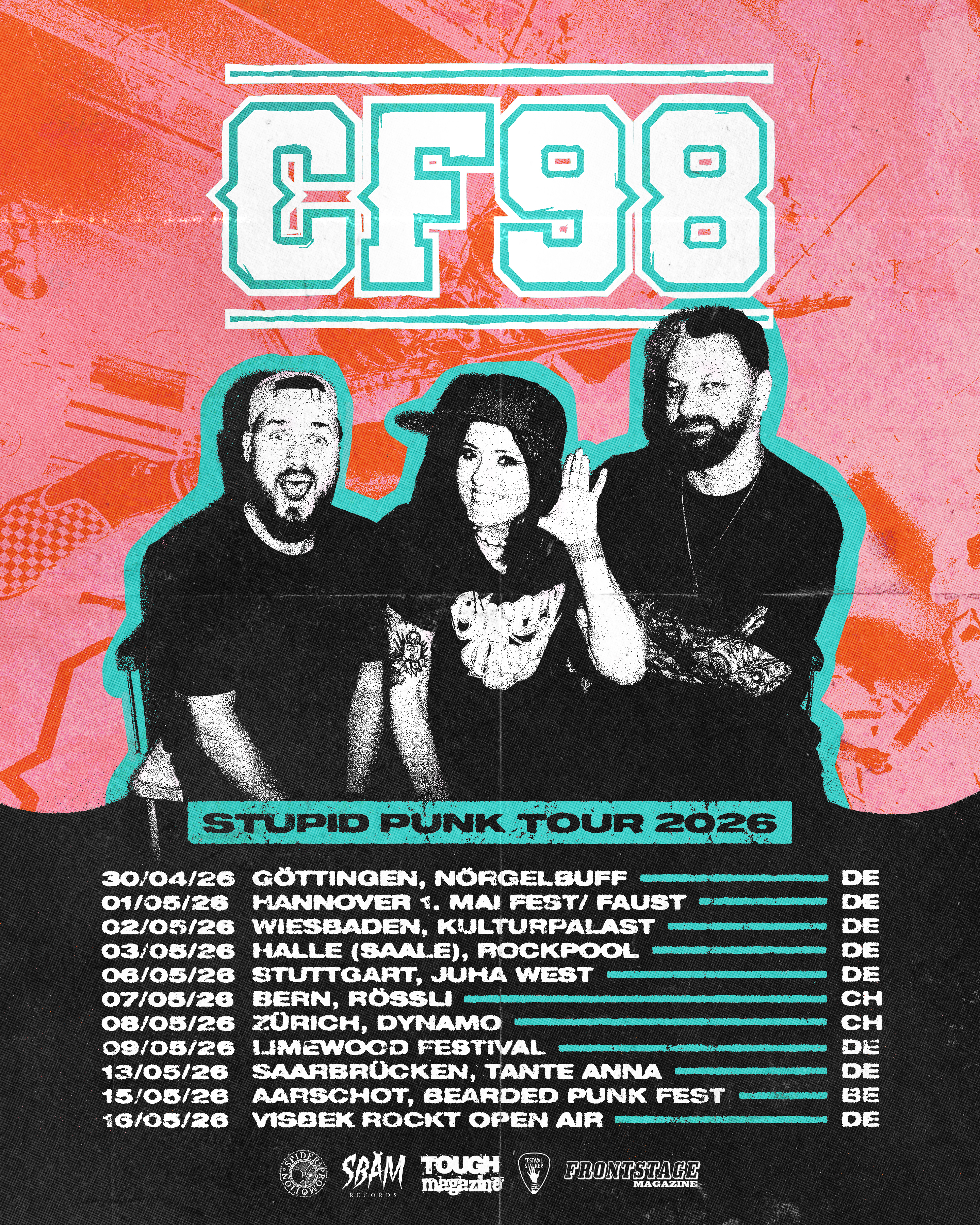 Veranstaltungsbild für CF98 - STUPID PUNK TOUR + SUPPORT TBA