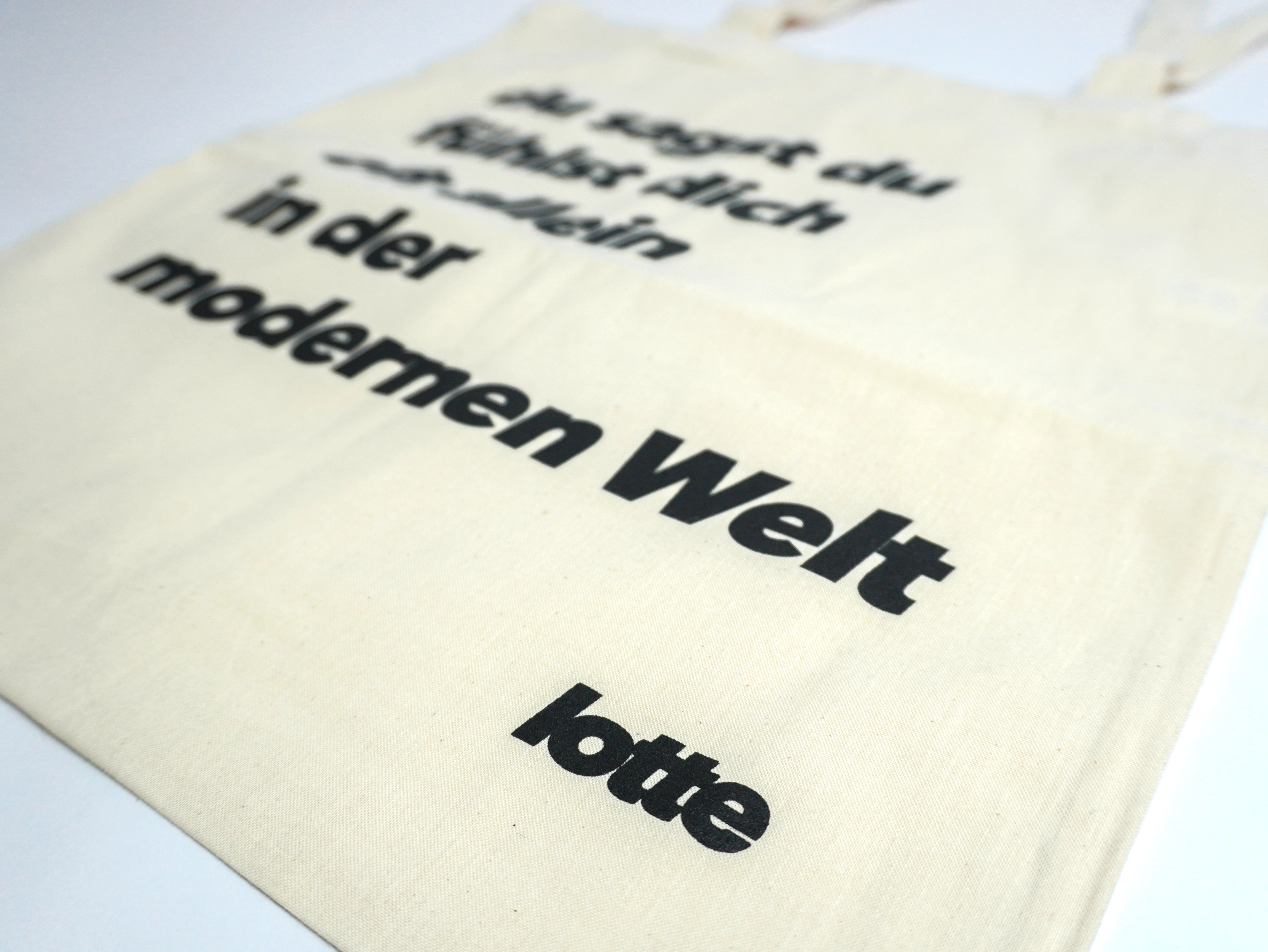 Thumbnail 2 von Beutel " du sagst du fühlst dich oft allein in der modernen Welt " 