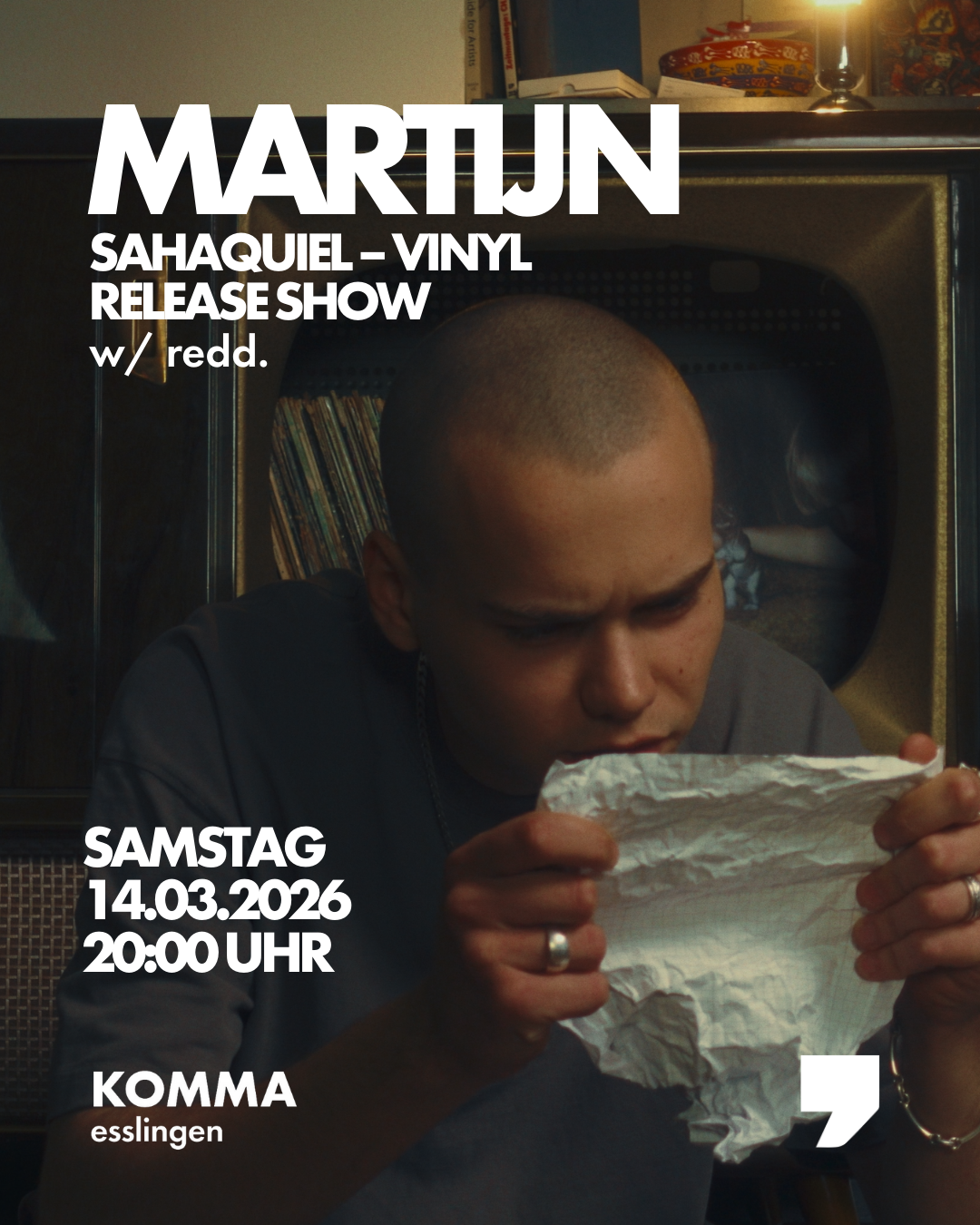 Veranstaltungsbild für Martijn + redd.