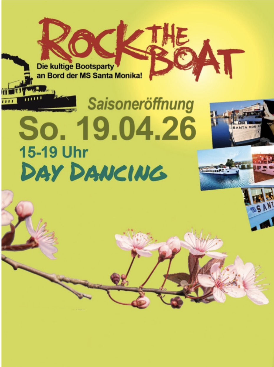 Veranstaltungsbild für BOOTSPARTY / DAY CRUISE! Sonntag , 19. April ab 15Uhr!