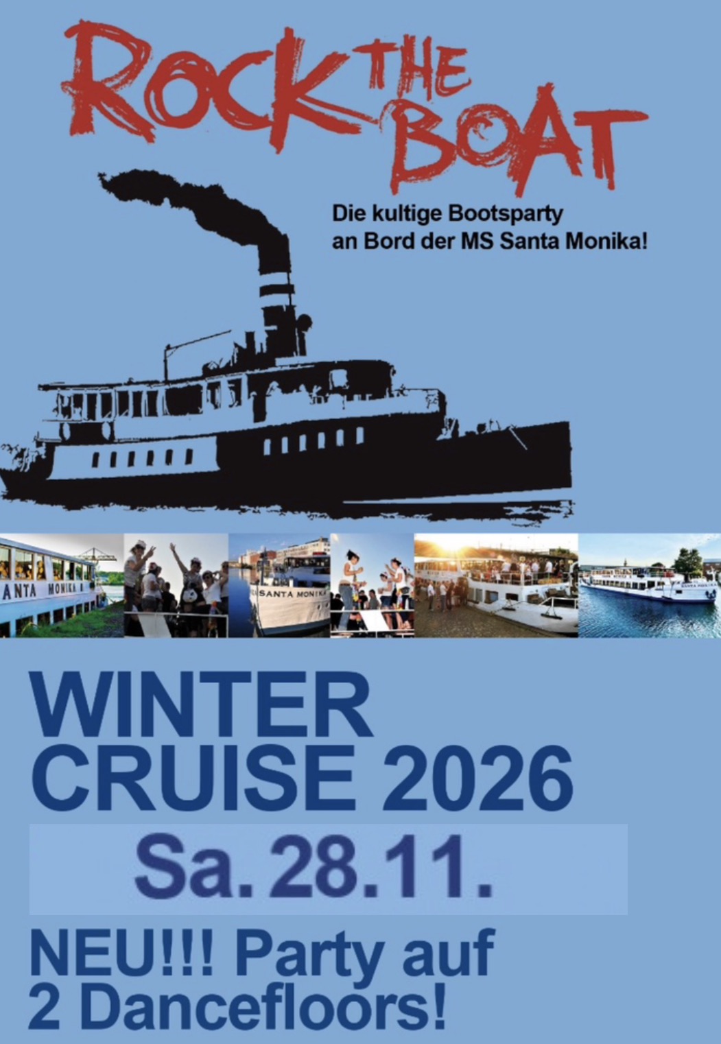 Event-Bild für BOOTSPARTY / NEU!!! Party auf zwei Dancefloors! SAMSTAG, 28. NOVEMBER 