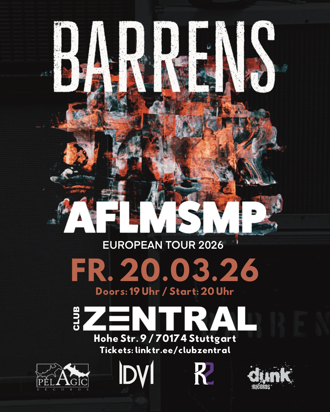 Veranstaltungsbild für ProgMotion: BARRENS | Support: AFLMSMP