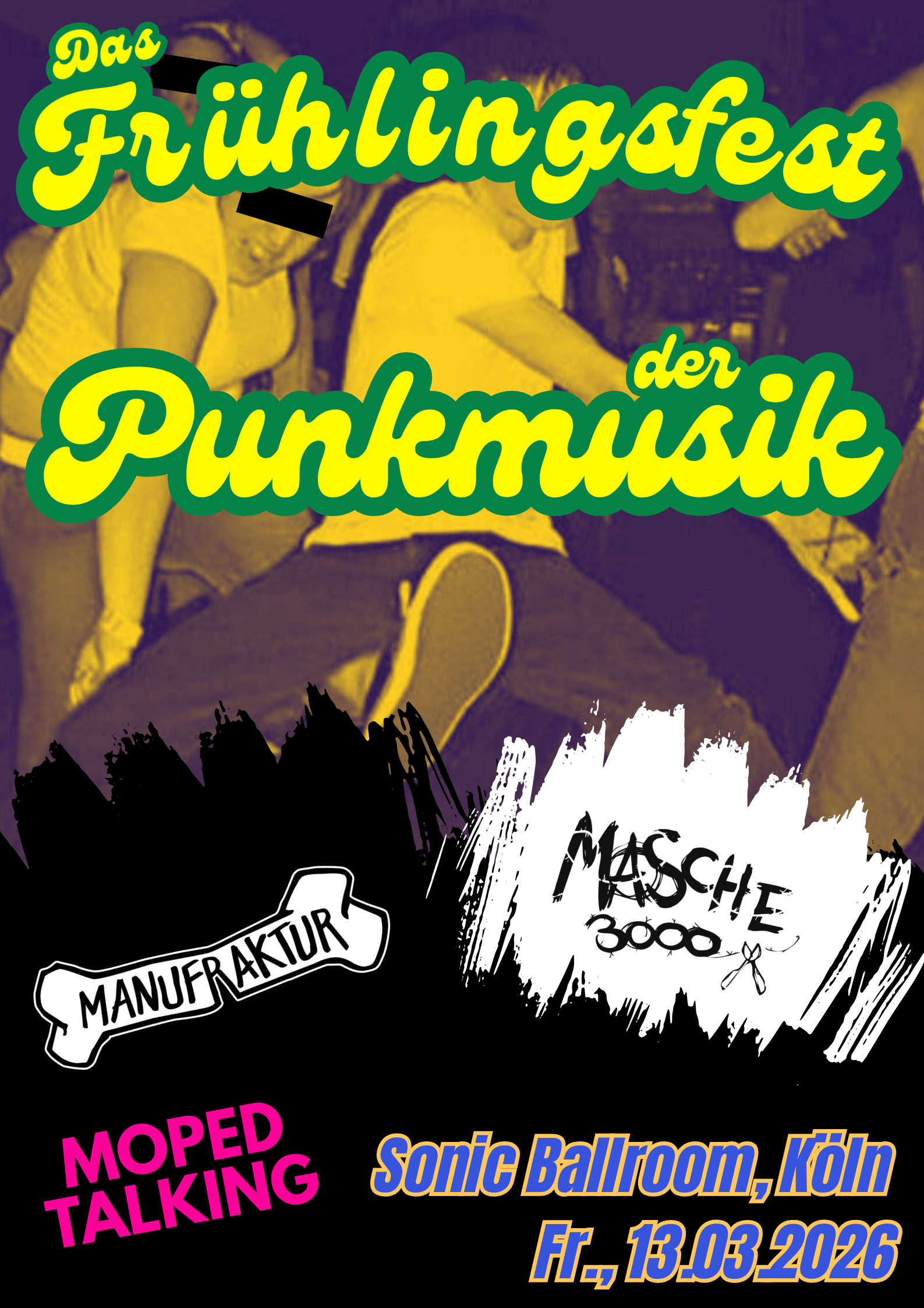 Veranstaltungsbild für Manufraktur [Köln] / Masche 3000 [Koblenz] / Moped Talking [Köln]