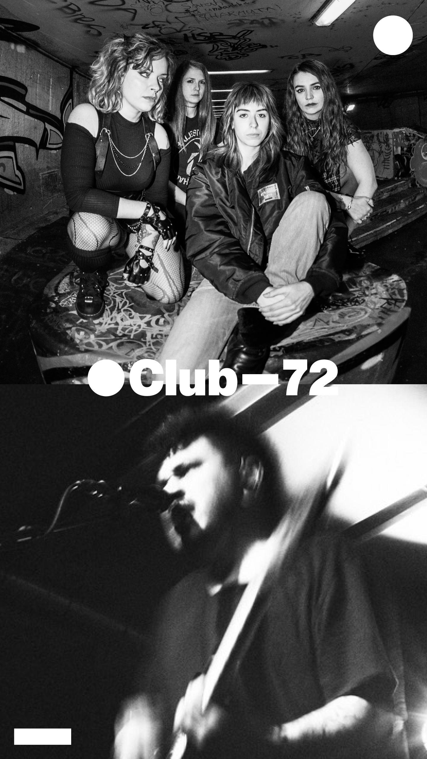 Veranstaltungsbild für ⬤Club–72: Whoremones & Immer Wach