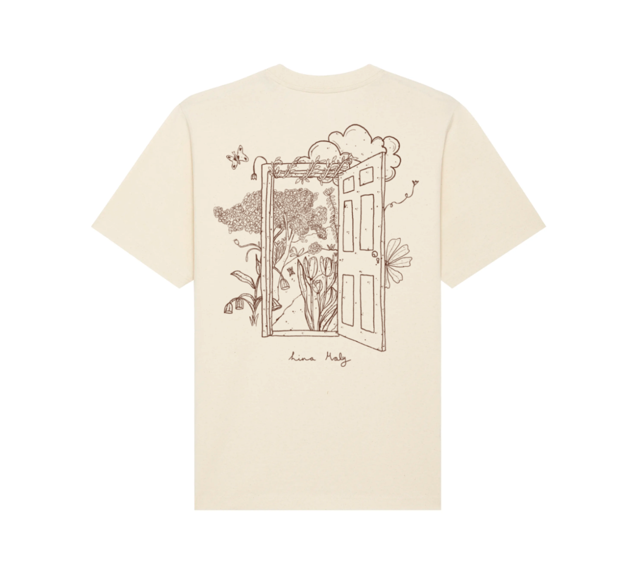 Thumbnail 2 von Shirt „Liebe vor der Tür“ front & back Druck