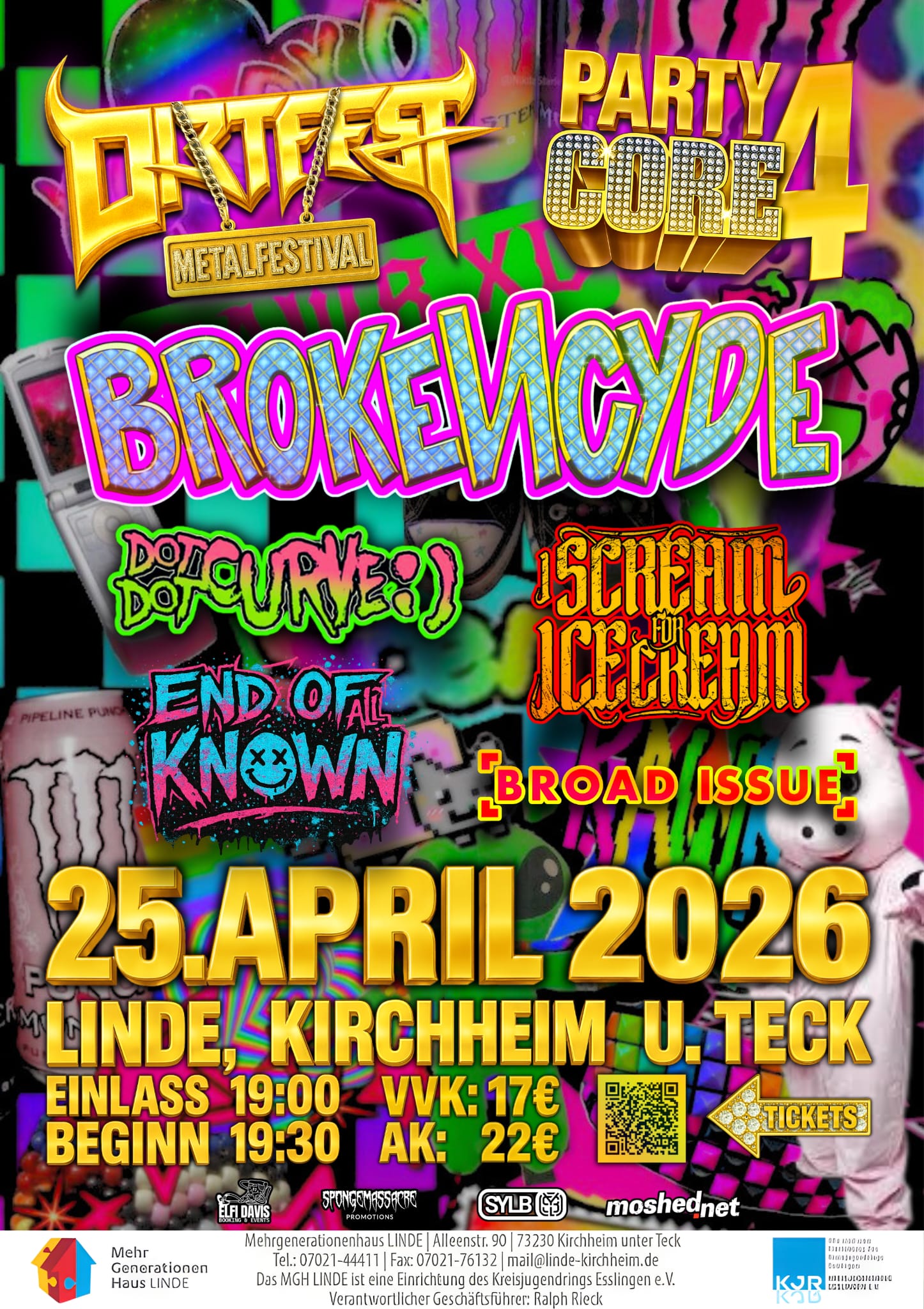 Veranstaltungsbild für Brokencyde + Dot Dot Curve + ISFIC