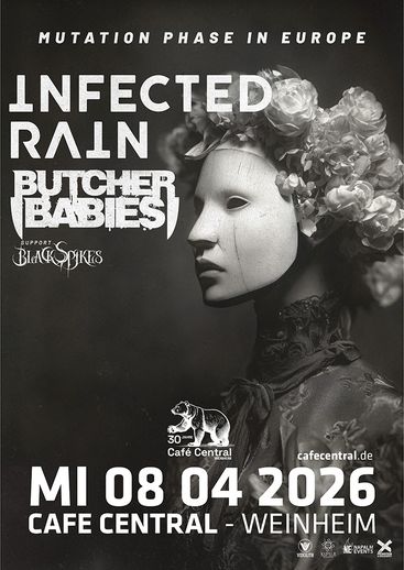 Veranstaltungsbild für Infected Rain, Butcher Babies, Black Spikes
