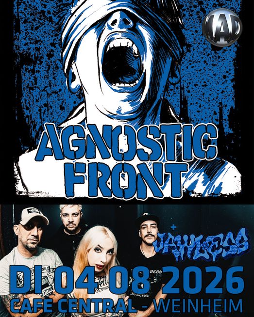 Veranstaltungsbild für Agnostic Front, Jawless