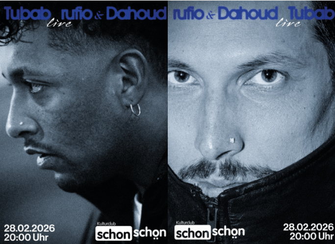 Veranstaltungsbild für rufio & Dahoud [MZ] | Tubab [FFM] (Rap, HipHop) 