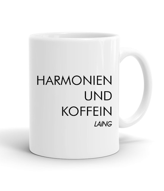 Laing - Tasse "Harmonien und Koffein“